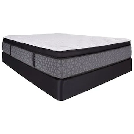 Queen 15" Box Top Plush Hybrid Mattress and Comfort Care Foundation